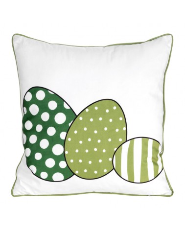 Poszewka wielkanocna velvet 45x45 Wiosna zielona 3 Eurofirany