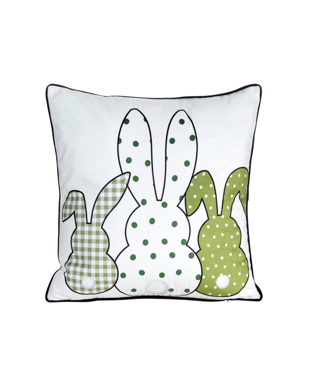 Poszewka wielkanocna velvet 45x45 Wiosna zielona 4 Eurofirany