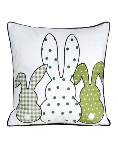 Poszewka wielkanocna velvet 45x45 Wiosna zielona 4 Eurofirany
