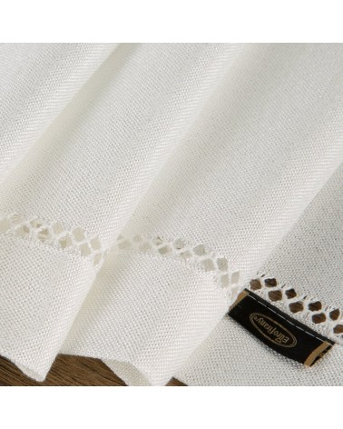 Obrus z mereżką 140x180 Emily biały Eurofirany