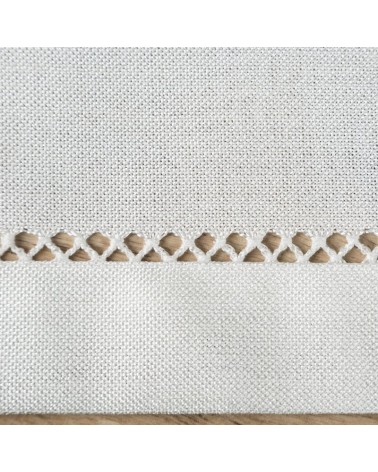 Obrus z mereżką 140x220 Emily biały Eurofirany