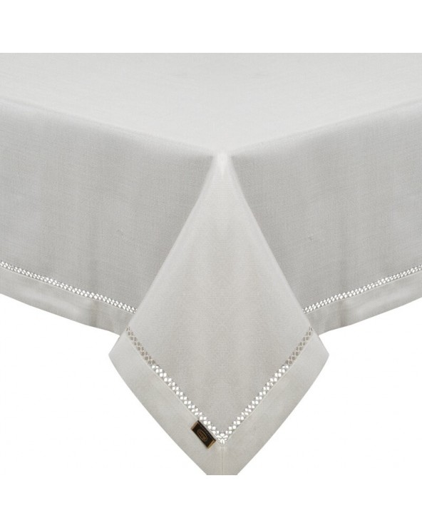 Obrus z mereżką 145x350 Emily biały Eurofirany