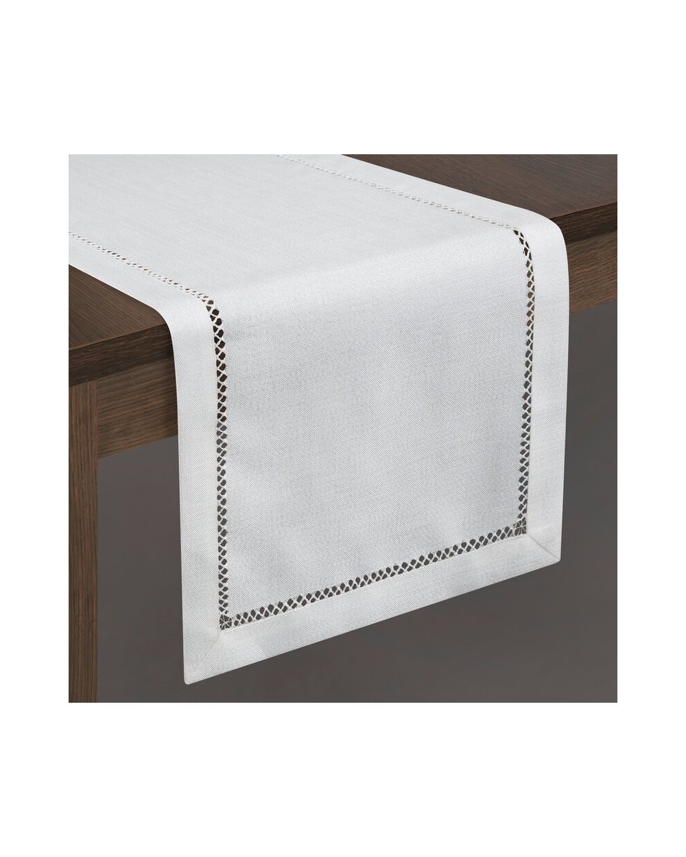 Bieżnik z mereżką 40x140 Emily biały Eurofirany