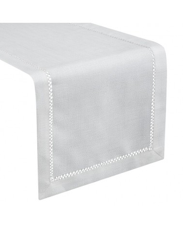 Bieżnik z mereżką 40x140 Emily biały Eurofirany