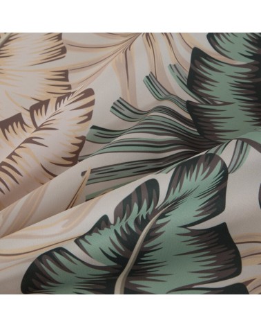 Obrus ogrodowy wodoodporny okrągły 150cm Garden 13E kremowy/zielony Eurofirany