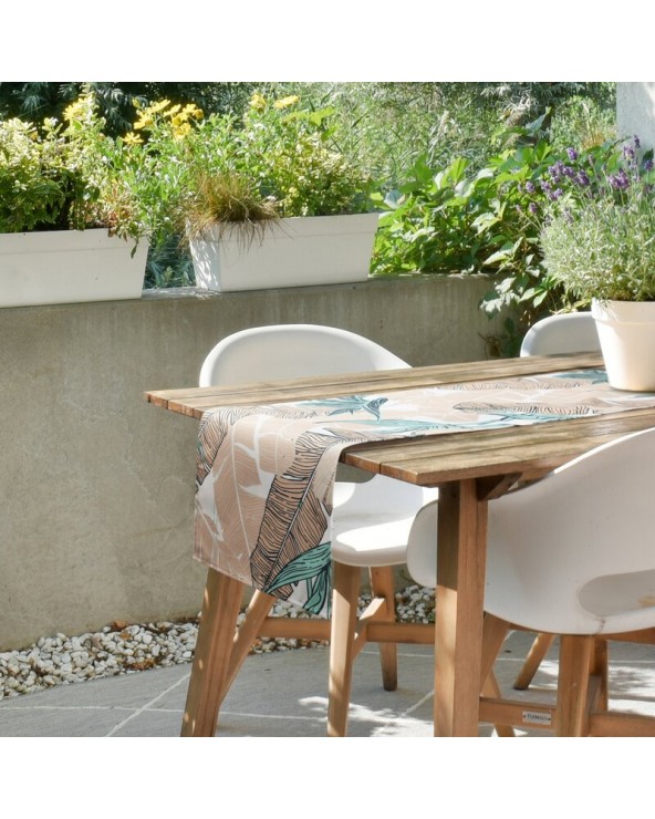 Bieżnik ogrodowy wodoodporny 40x140 Garden 14B miętowy/beżowy Eurofirany