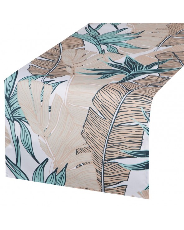 Bieżnik ogrodowy wodoodporny 40x140 Garden 14B miętowy/beżowy Eurofirany