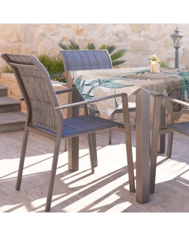 Obrus ogrodowy wodoodporny 85x85 Garden 14D miętowy/beżowy Eurofirany