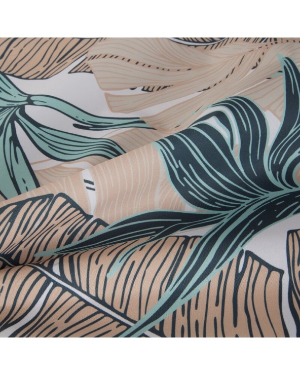 Obrus ogrodowy wodoodporny 85x85 Garden 14D miętowy/beżowy Eurofirany