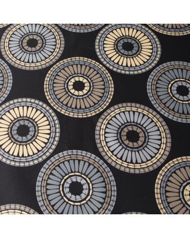 Obrus ogrodowy wodoodporny okrągły 150cm Garden 19E czarny/biały Eurofirany