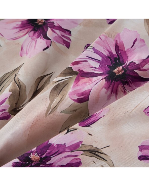 Bieżnik ogrodowy wodoodporny 40x180 Garden 29B kremowy/różowy Eurofirany