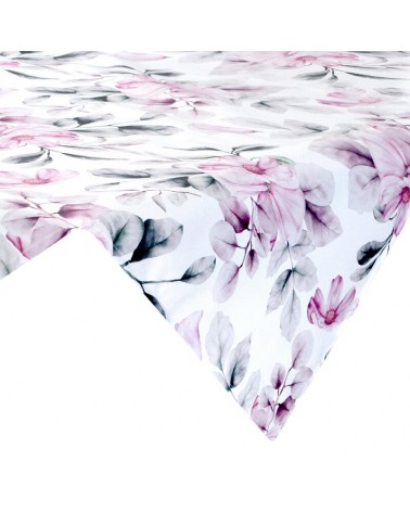 Obrus ogrodowy wodoodporny 85x85 Garden 30D biały/różowy Eurofirany