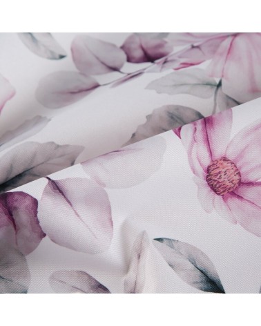 Obrus ogrodowy wodoodporny 140x220 Garden 30G biały/różowy Eurofirany