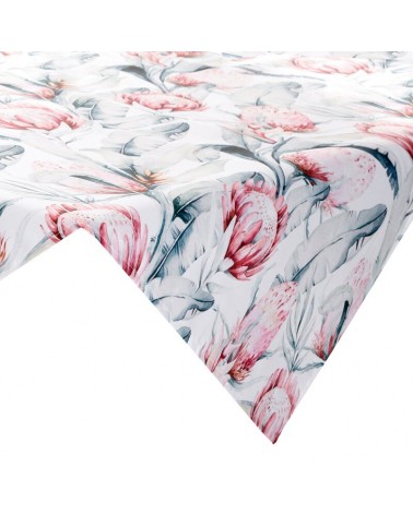 Obrus ogrodowy wodoodporny 85x85 Garden 32D biały/niebieski Eurofirany