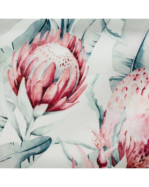 Obrus ogrodowy wodoodporny 85x85 Garden 32D biały/niebieski Eurofirany