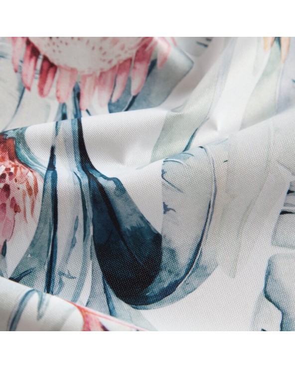 Obrus ogrodowy wodoodporny 85x85 Garden 32D biały/niebieski Eurofirany