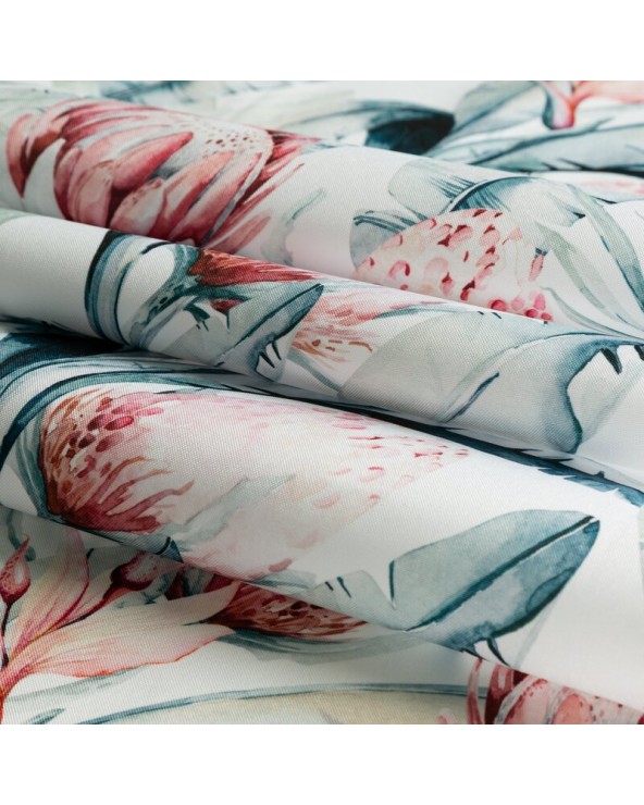 Obrus ogrodowy wodoodporny 140x220 Garden 32G biały/niebieski Eurofirany