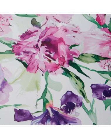 Obrus ogrodowy wodoodporny okrągły 150cm Garden 34E różowy/fioletowy Eurofirany