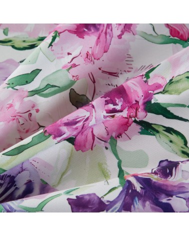 Obrus ogrodowy wodoodporny 140x220 Garden 34G różowy/fioletowy Eurofirany