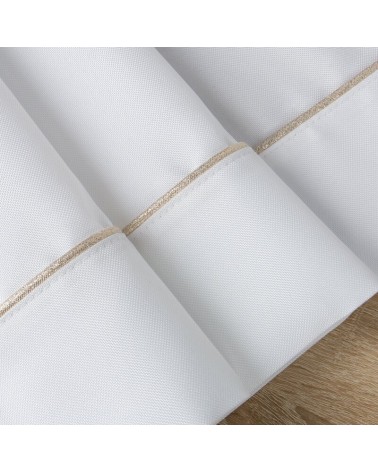 Obrus 140x220 Madele biały/złoty Eurofirany