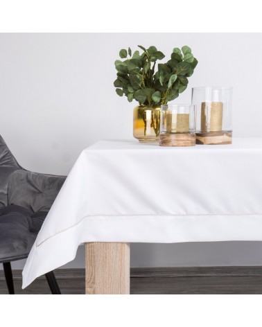 Obrus 145x300 Madele białyzłoty Eurofirany