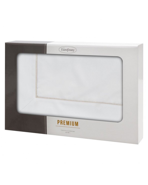 Obrus 145x350 Madele biały/złoty Eurofirany