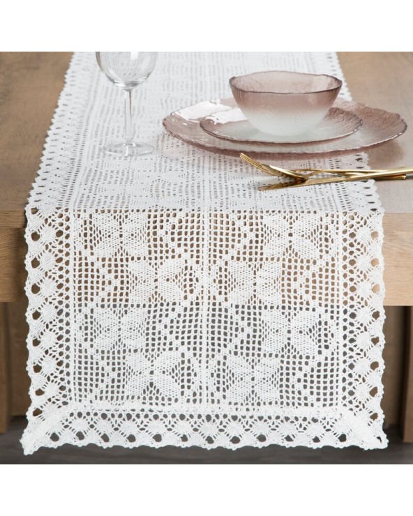 Bieżnik 40x180 Martha biały Eurofirany