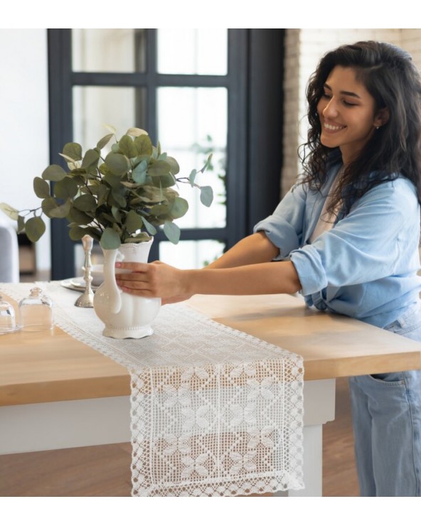 Bieżnik 40x180 Martha biały Eurofirany