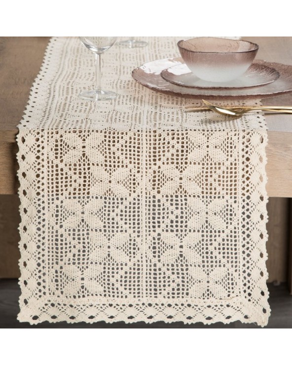 Bieżnik 40x140 Martha jasnobeżowy Eurofirany