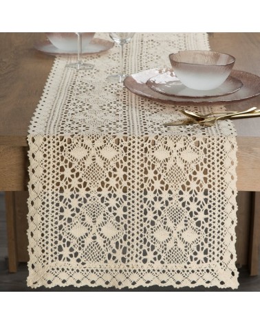 Bieżnik 40x180 Mary jasnobeżowy Eurofirany