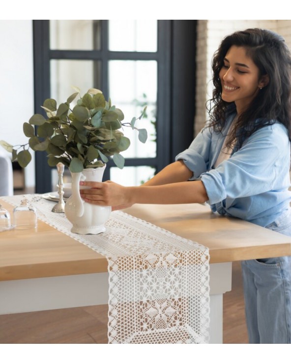 Bieżnik 32x180 Meggy biały Eurofirany