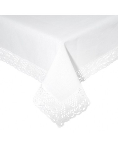 Obrus z koronką 140x180 Nataly biały Eurofirany