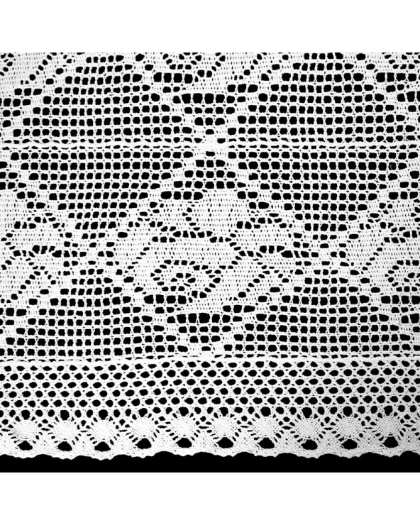 Obrus ażurowy 85x85 Rosaly biały Eurofirany