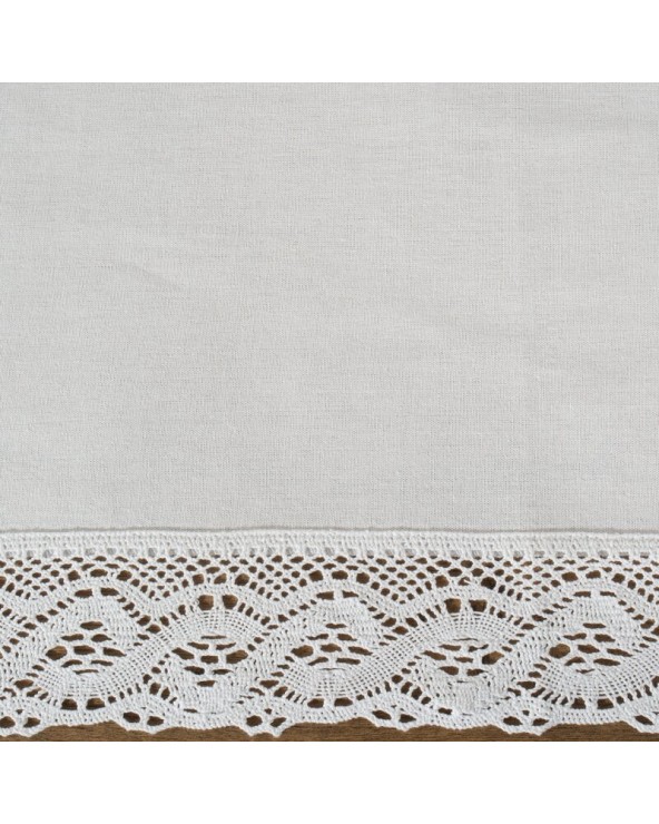 Obrus z koronką 140x180 Susan biały Eurofirany