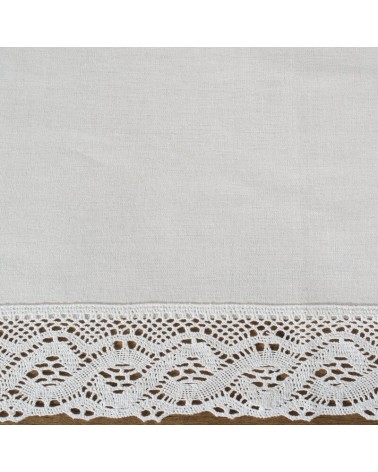 Obrus z koronką 140x220 Susan biały Eurofirany