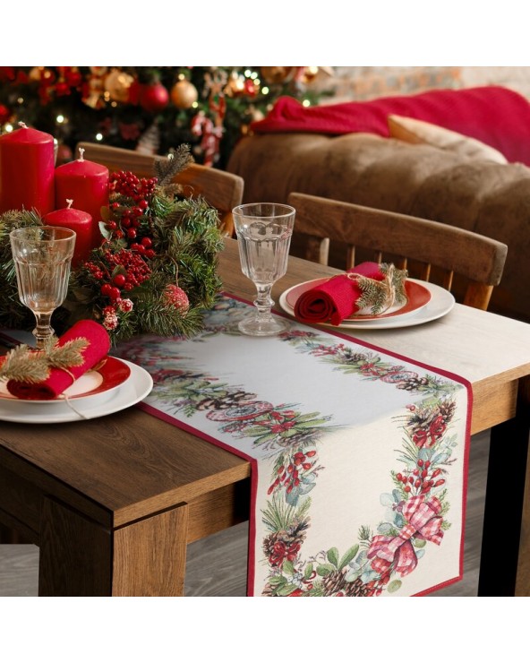 Bieżnik świąteczny 40x100 1320 Eurofirany