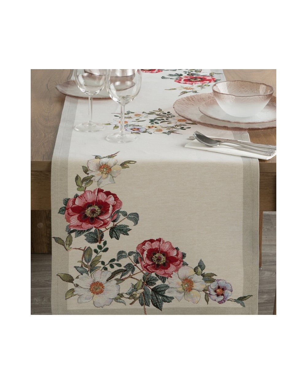 Bieżnik 40x100 4039 naturalny Eurofirany