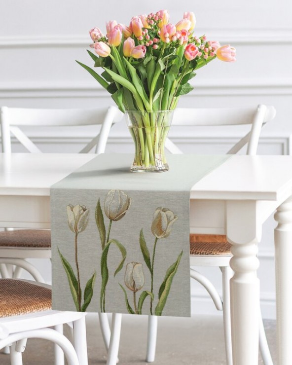 Bieżnik 140x180 4041 popielaty Eurofirany