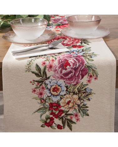 Obrus 40x100 Gria różowy Eurofirany