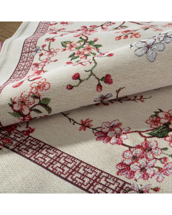 Obrus 100x100 Thai różowy Eurofirany