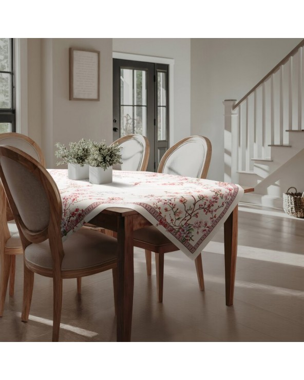 Obrus 100x100 Thai różowy Eurofirany