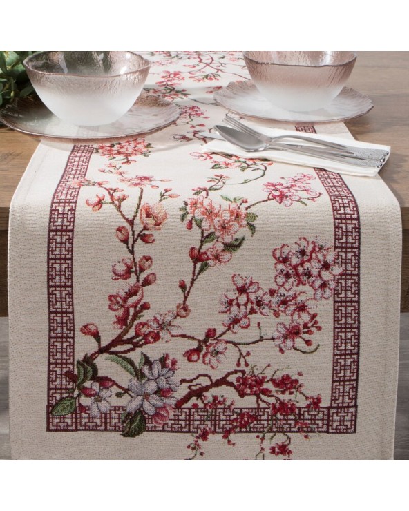 Obrus 40x100 Thai różowy Eurofirany