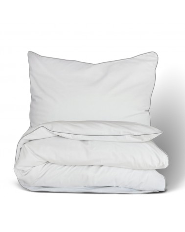 Pościel satyna bawełniana 160x200 + 2x70x80 Gold Line biała Matex