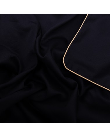 Pościel satyna bawełniana 160x200 + 2x70x80 Gold Line czarna Matex