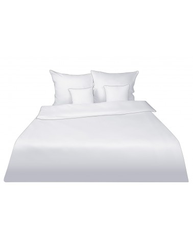 Pościel satyna bawełniana 200x220 + 2x70x80 Gold Line biała Matex