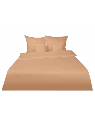 Pościel satyna bawełniana 200x220 + 2x70x80 Gold Line beżowa Matex