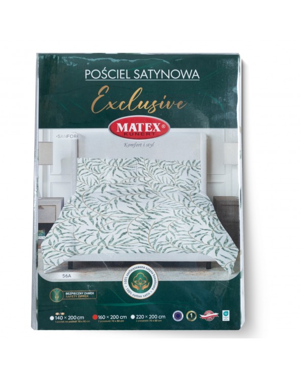 Pościel satyna bawełniana 200x220 + 2x70x80 Exclusive TM0212_56A Matex