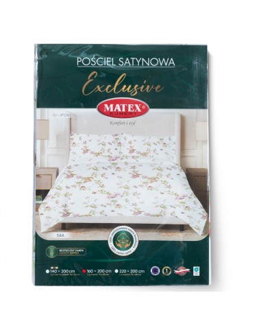 Pościel satyna bawełniana 200x220 + 2x70x80 Exclusive TM0212_58A Matex