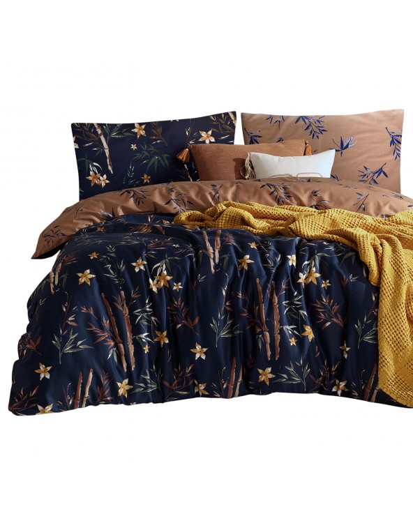 Pościel satyna bawełniana 200x220 + 2x70x80 Bmboo Flower EXCLUSIVE Darymex 