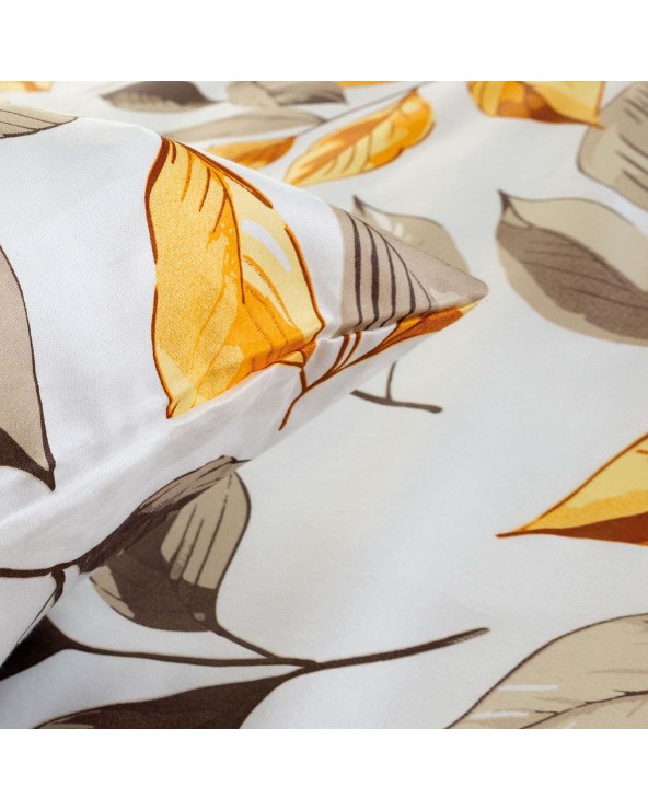 Pościel satyna bawełniana 160x200 + 2x70x80 Leaves EXCLUSIVE Darymex 